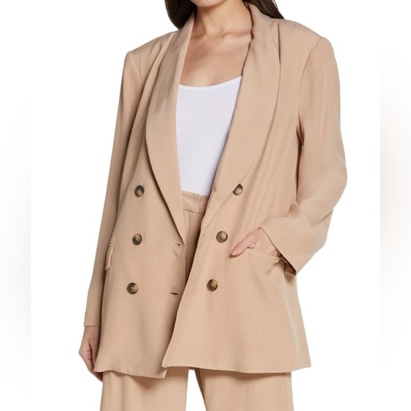 L’agence - Jayda Relax Double Breasted Oversized Blazer Sz 4 - Picture 1 of 12